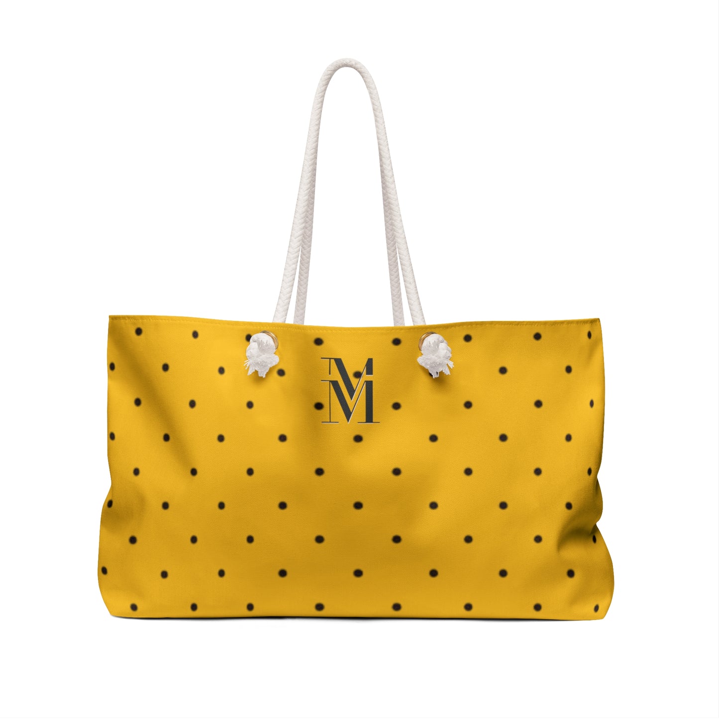 Mss Mia Yellow Polka Dot Weekender