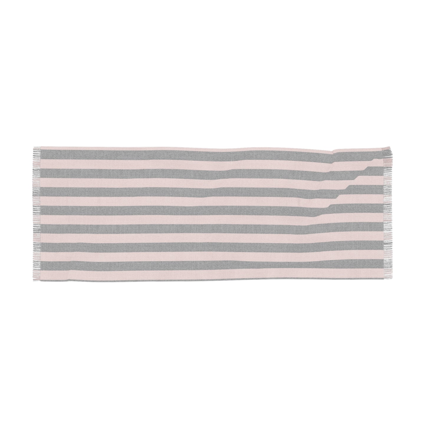 MssMia Pink w/ Black Stripe Light Scarf