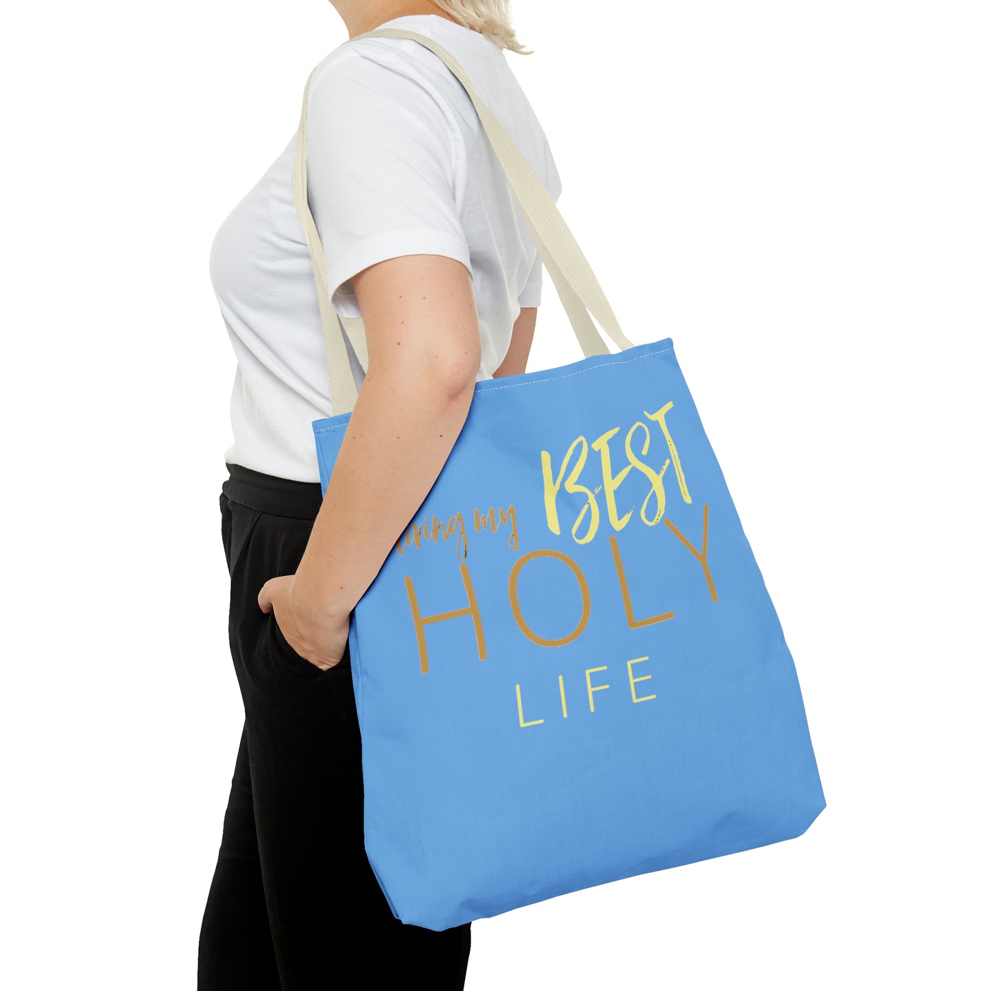 Collection A: “HOLYlife” Blue Sky Tote Bag