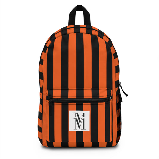 Mss Mia Orange w/Black Stripe Rugby Backpack