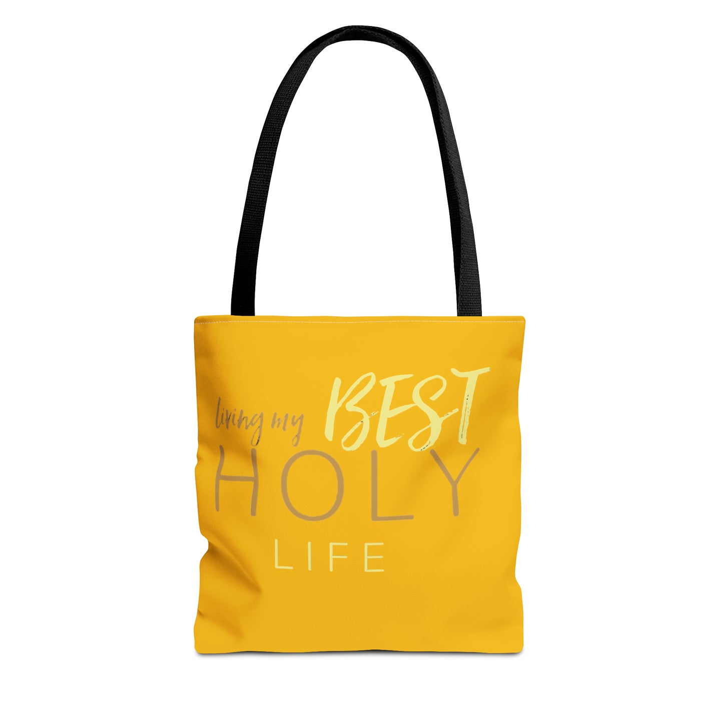 Collection A: “HOLYlife” Yellow Tote Bag