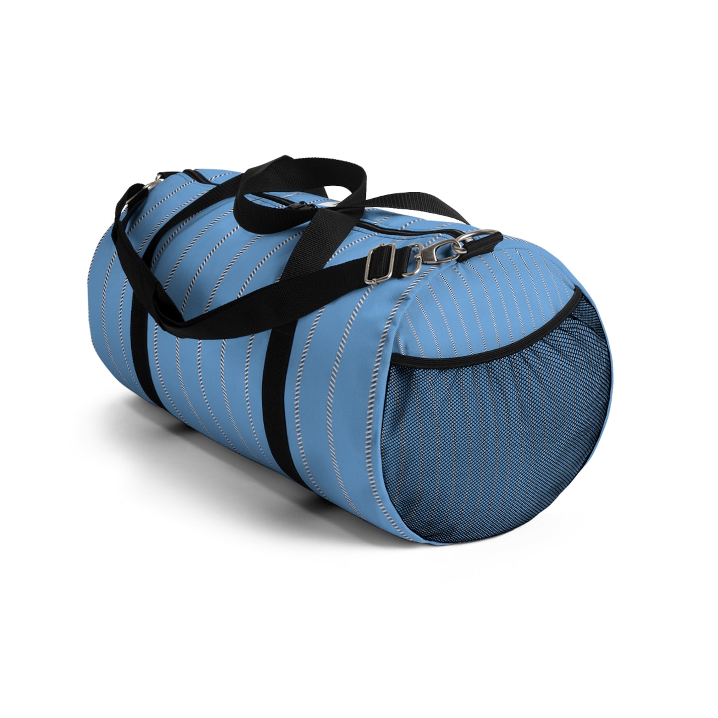 Mss Mia Light Blue  W Stripes Duffel Bag