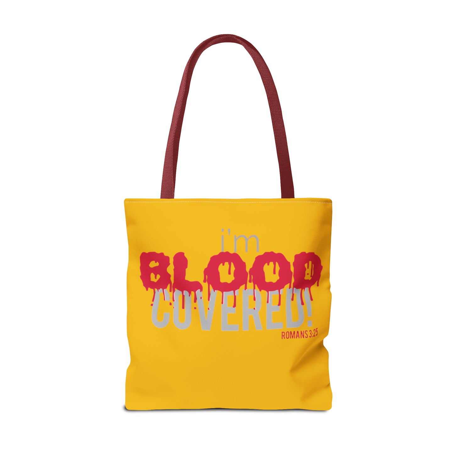 Collection B: “BLOOD Covered” Yellow Tote Bag