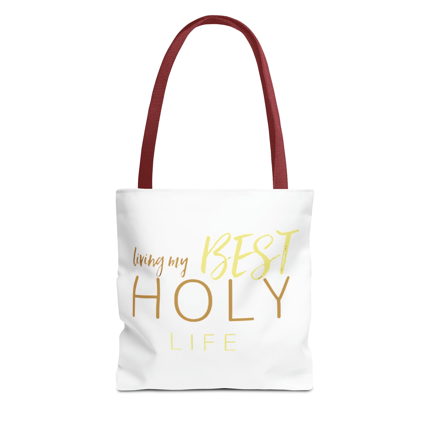 Collection A: “HOLYlife” White Tote Bag