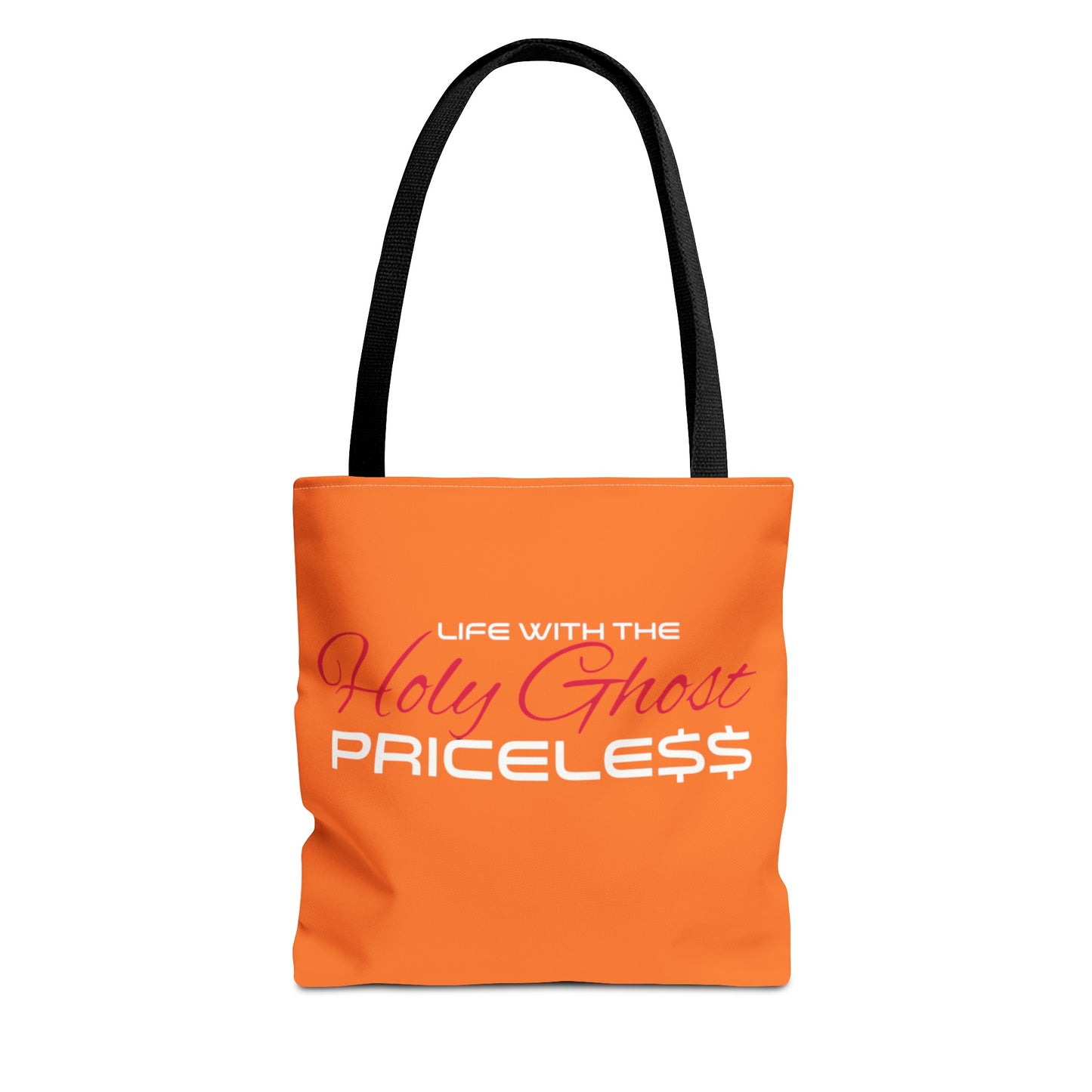 Collection A “Holy Ghost PRICELESS” Orange Tote Bag