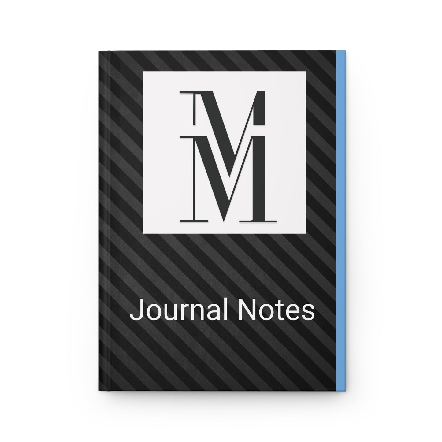 Mss Mia Light Blue w/Black Hardcover Journal Matte
