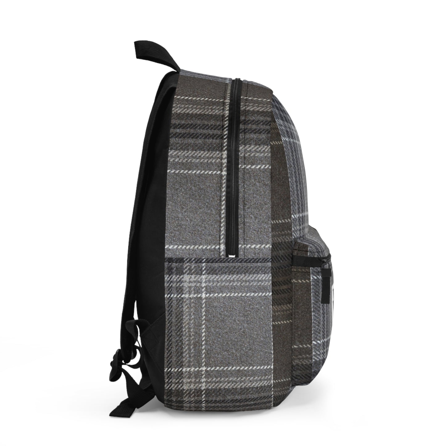 Mss Mia Grey Plaid Backpack