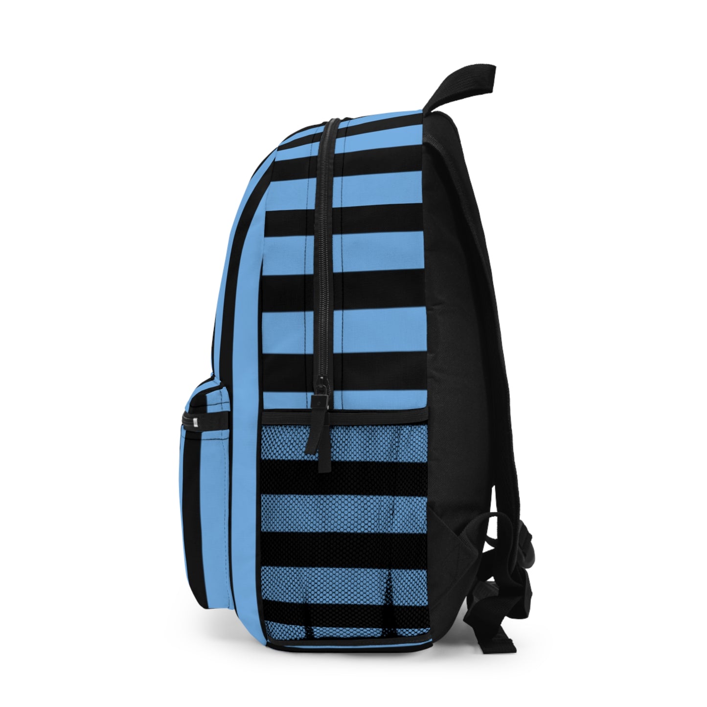 Mss Mia Light Blue w/Black Stripe Rugby Backpack