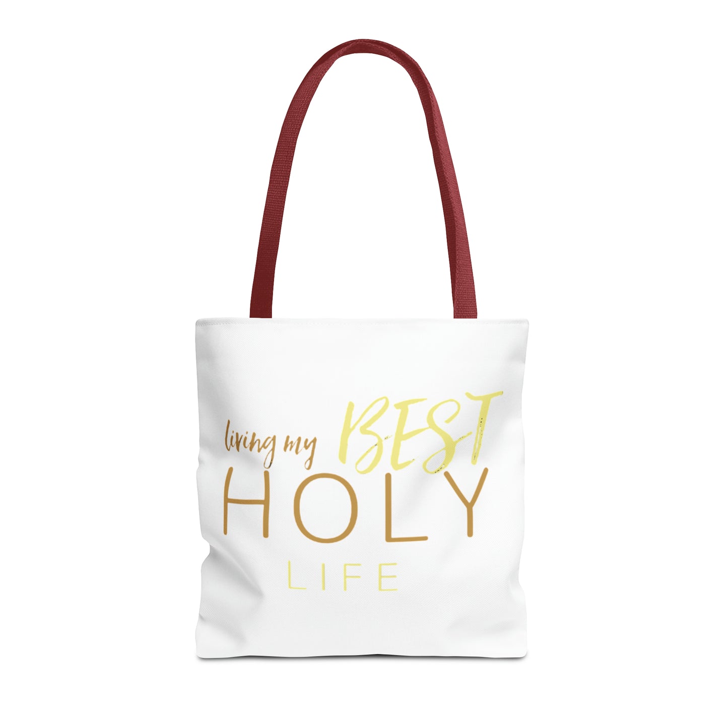 Collection A: “HOLYlife” White Tote Bag