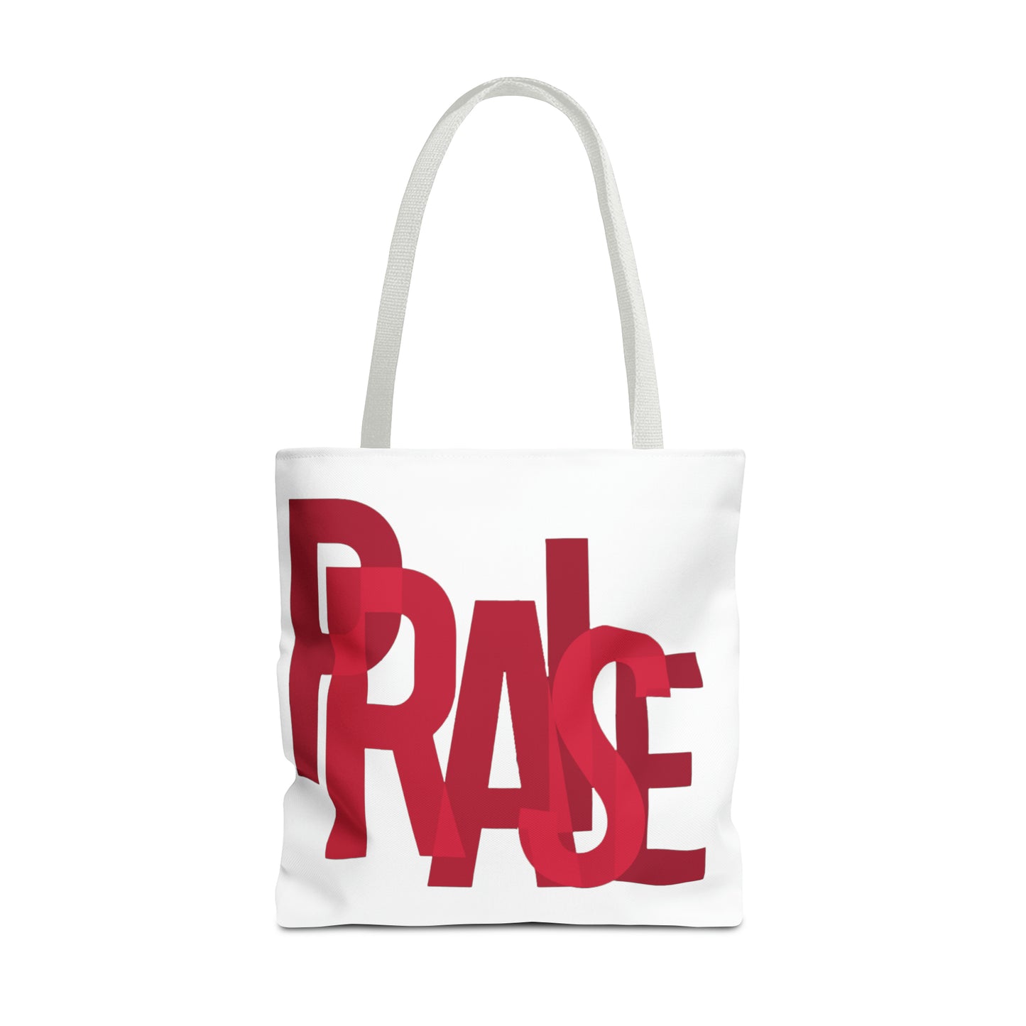 Collection B: “Garment of PRAISE” White & Red Tote Bag