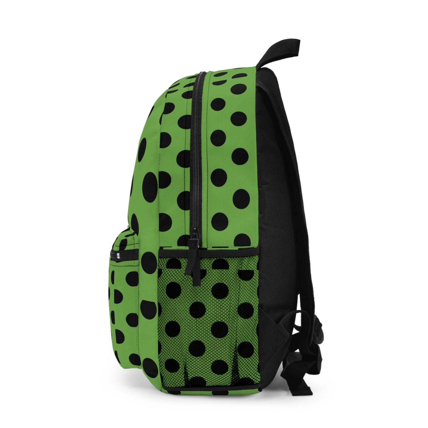 Mss Mia Light Green W/Black Polka Backpack