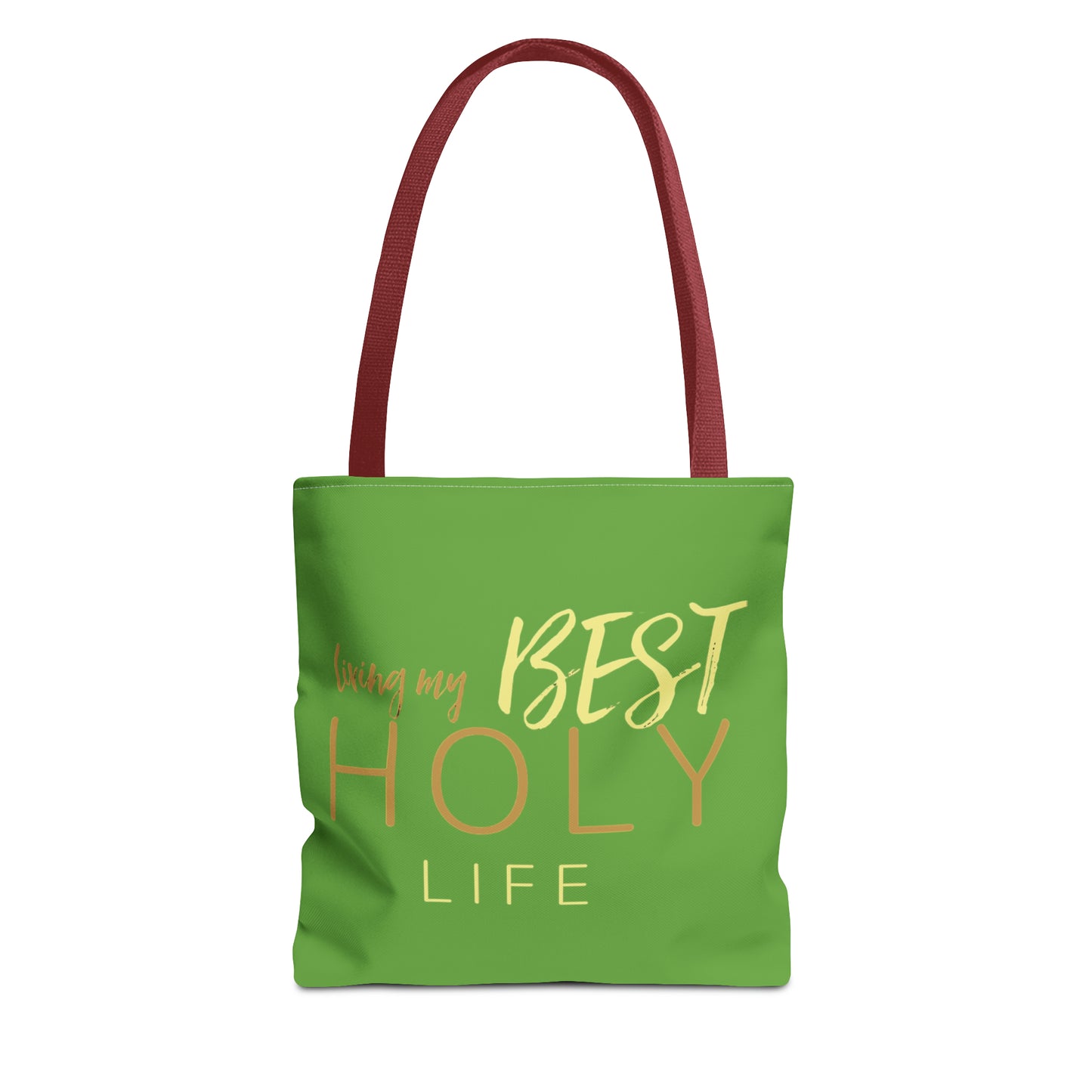 Collection A: “HOLYlife” Green Tote Bag