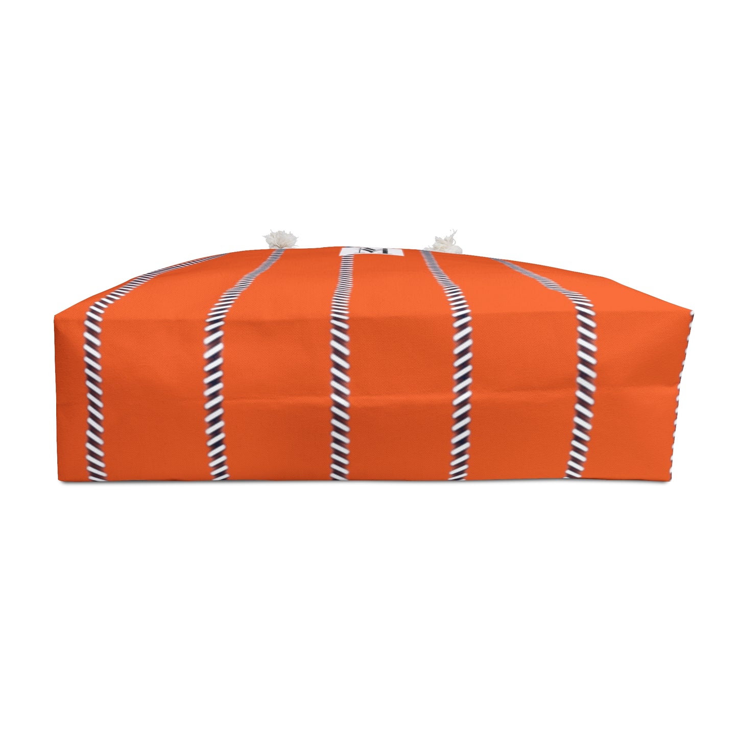 Mss Mia Orange Pinstripe Weekender