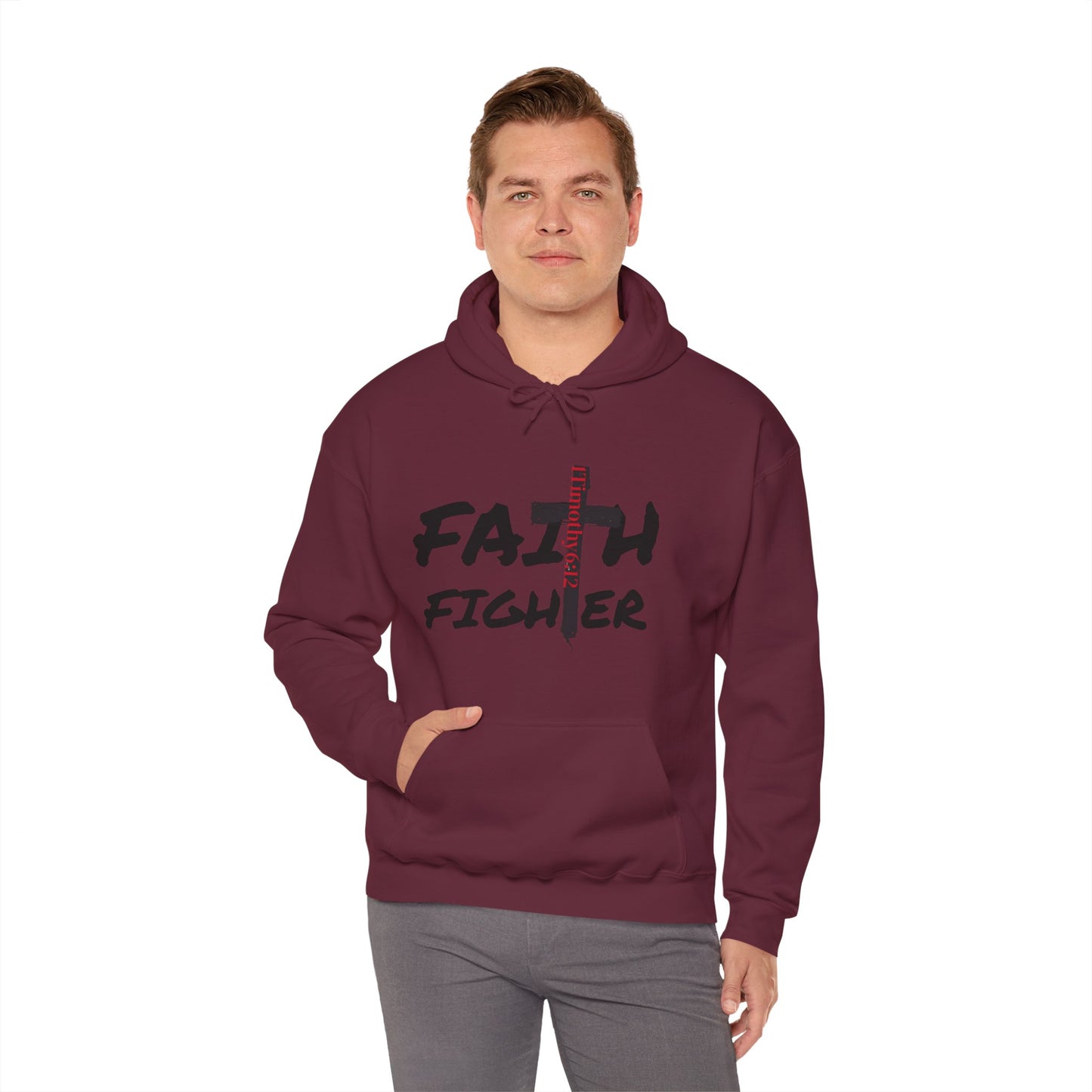 Core Urban:  “Faith Fighter” Unisex Heavy Blended Sweatshirt