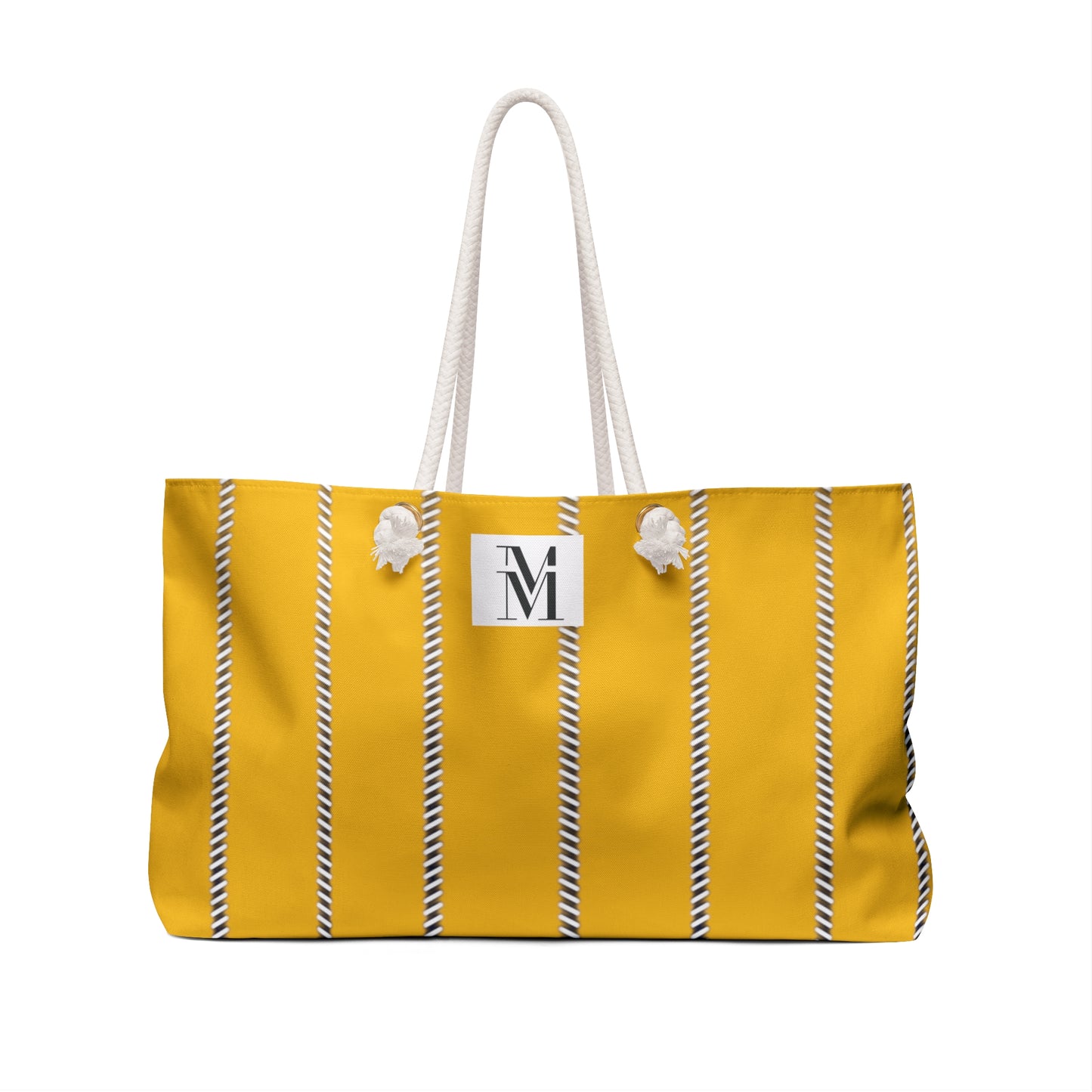 Mss Mia Yellow Pinstripe Weekender