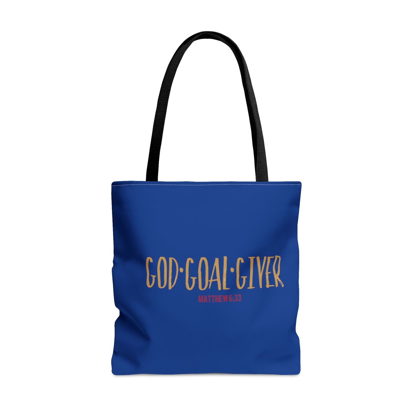 “Goal Giver” Dark Blue Tote Bag