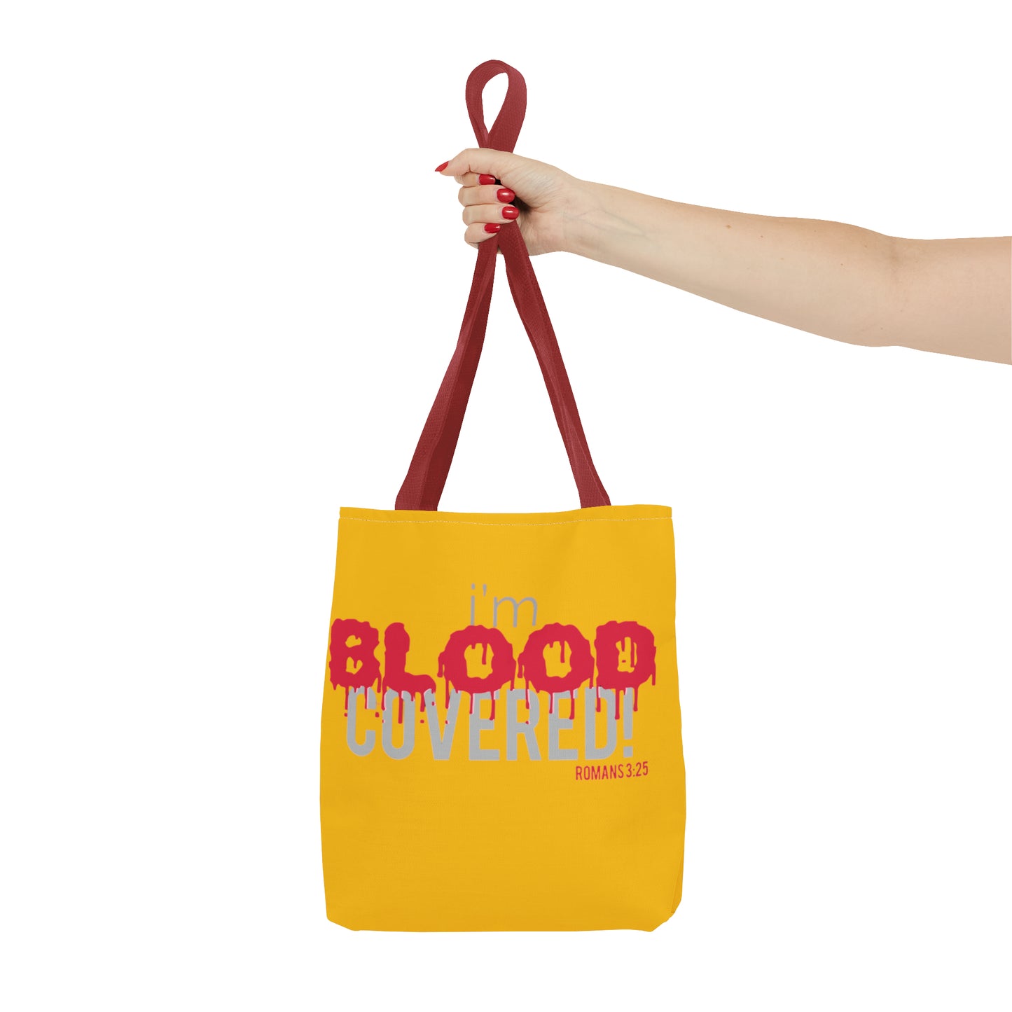 Collection B: “BLOOD Covered” Yellow Tote Bag