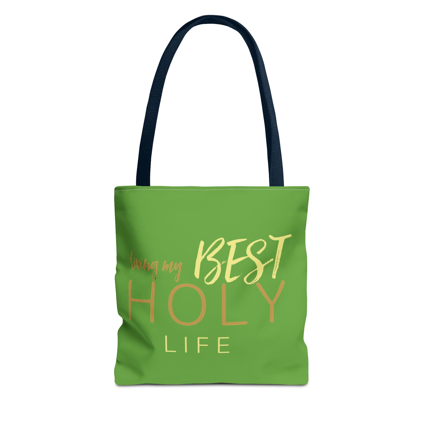 Collection A: “HOLYlife” Green Tote Bag