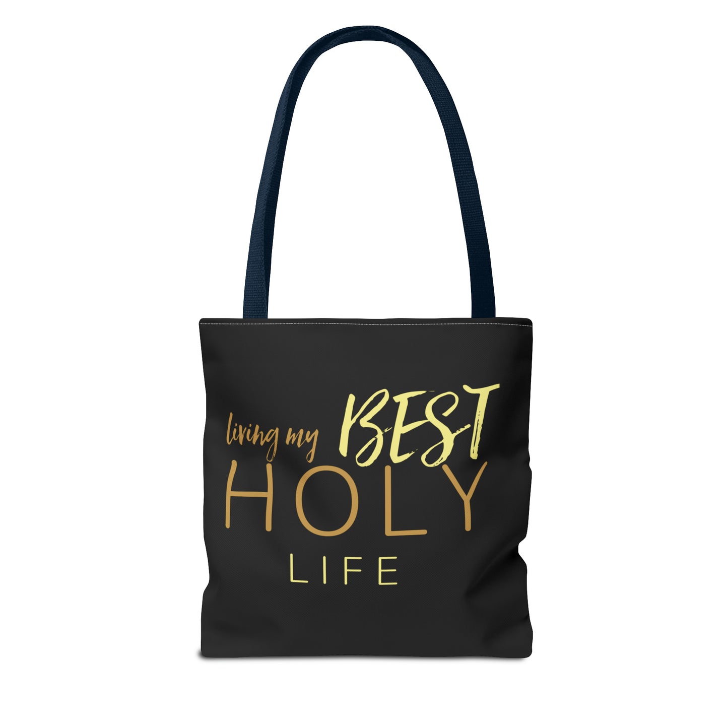 Collection A: “HOLYlife” Black Tote Bag