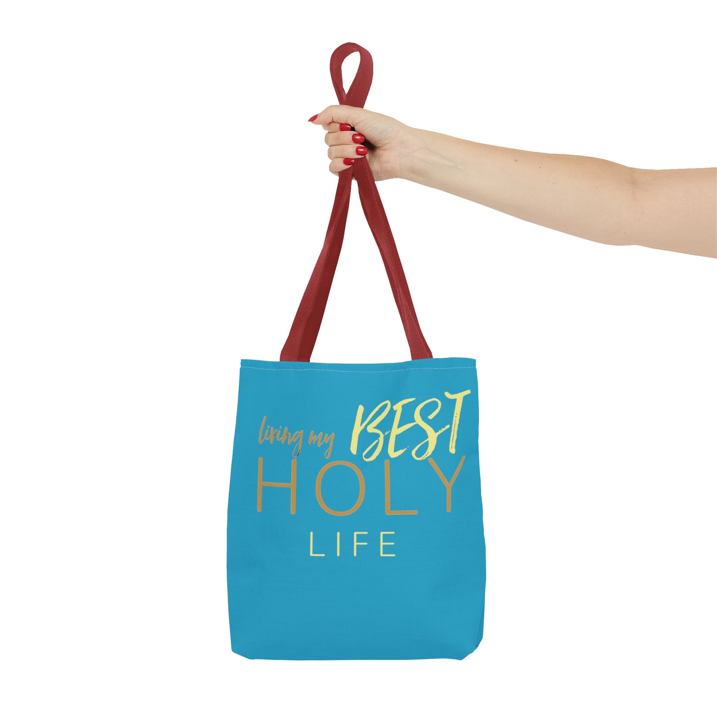 Collection A: “HOLYlife” Blue Tote Bag