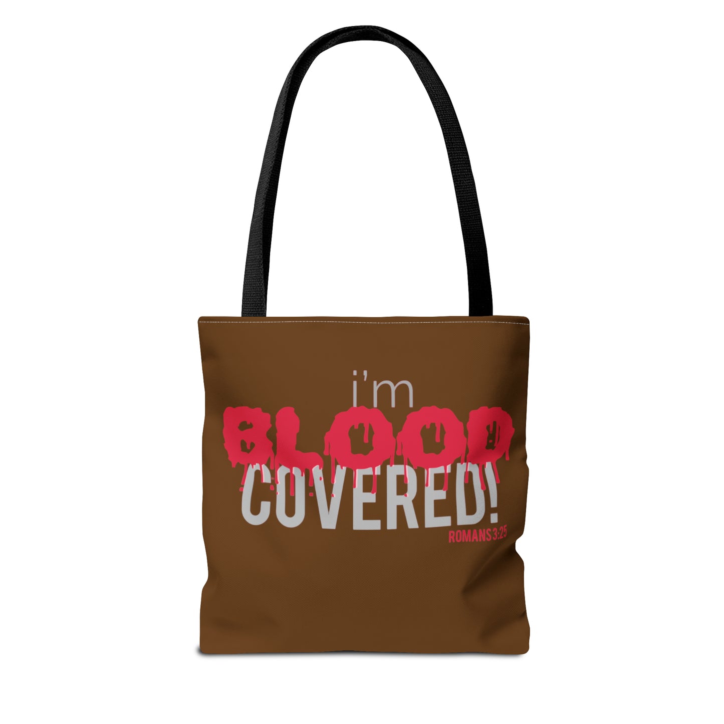 Collection B: “BLOOD Covered” Brown Tote Bag