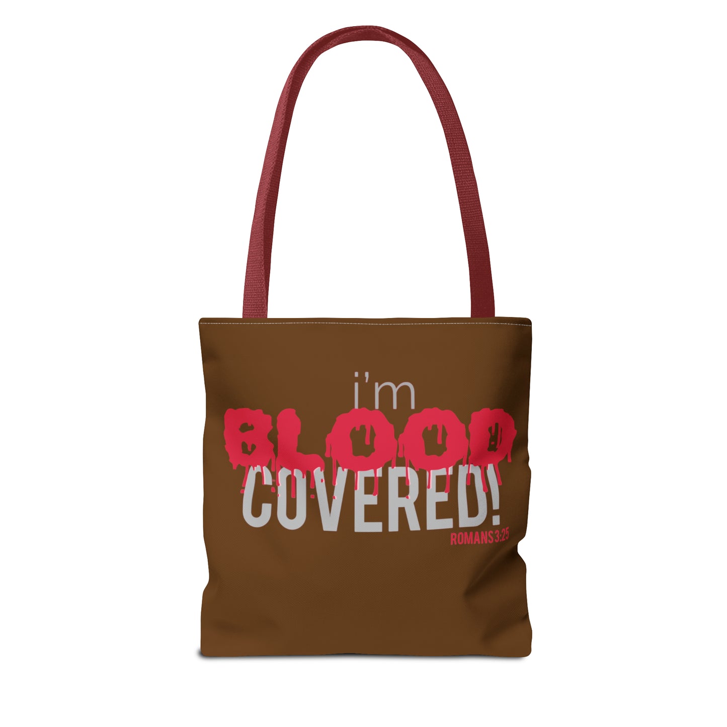 Collection B: “BLOOD Covered” Brown Tote Bag