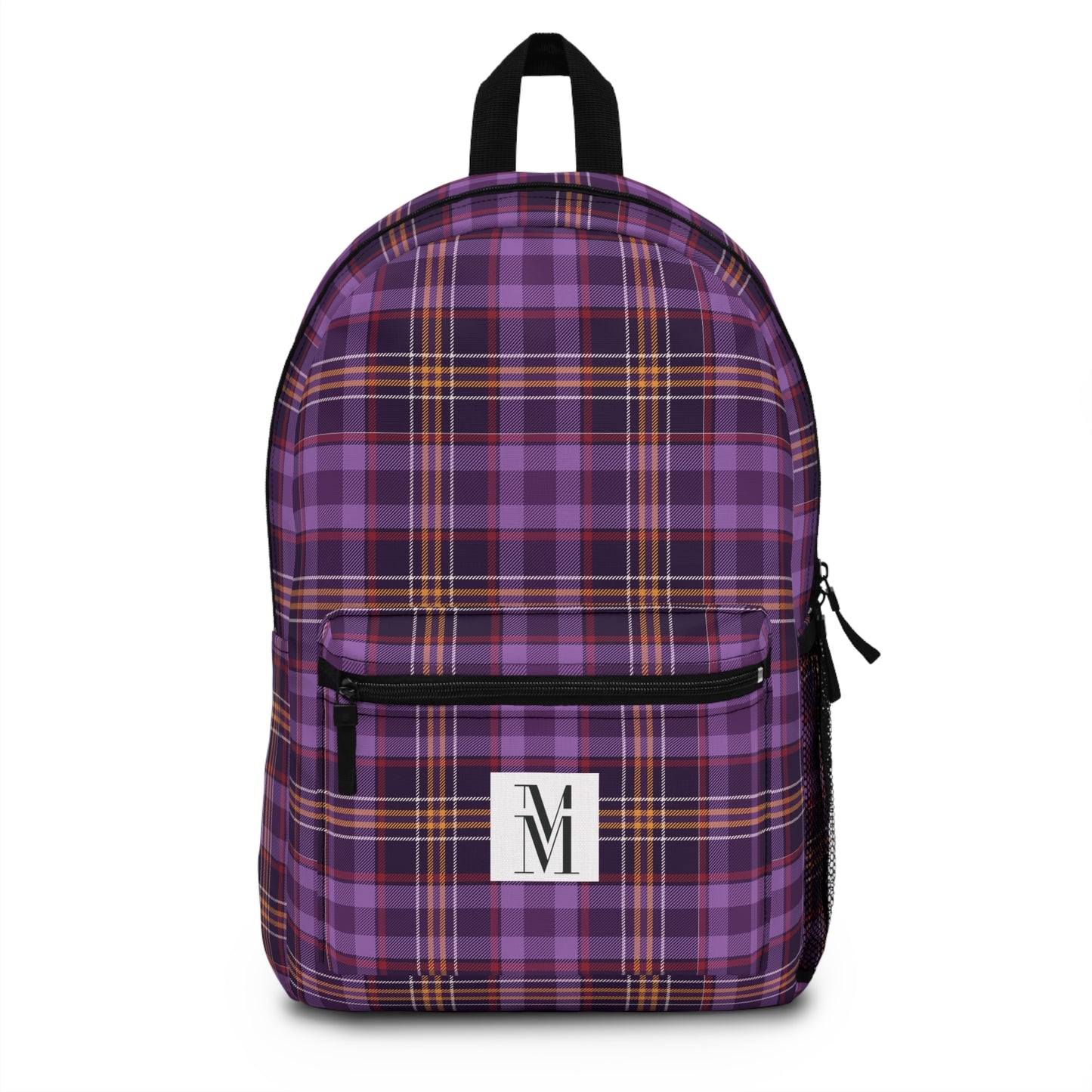 Mss Mia Purple Plaid Backpack