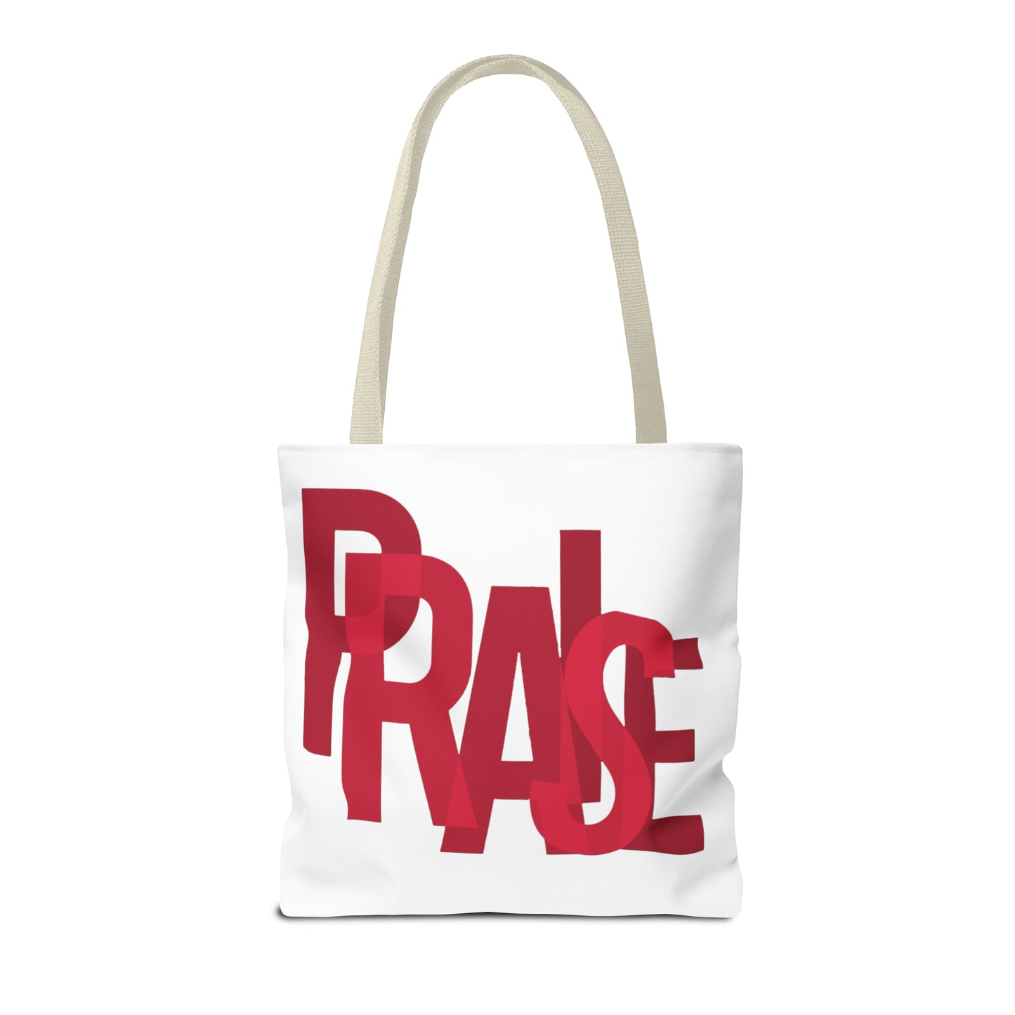 Collection B: “Garment of PRAISE” White & Red Tote Bag