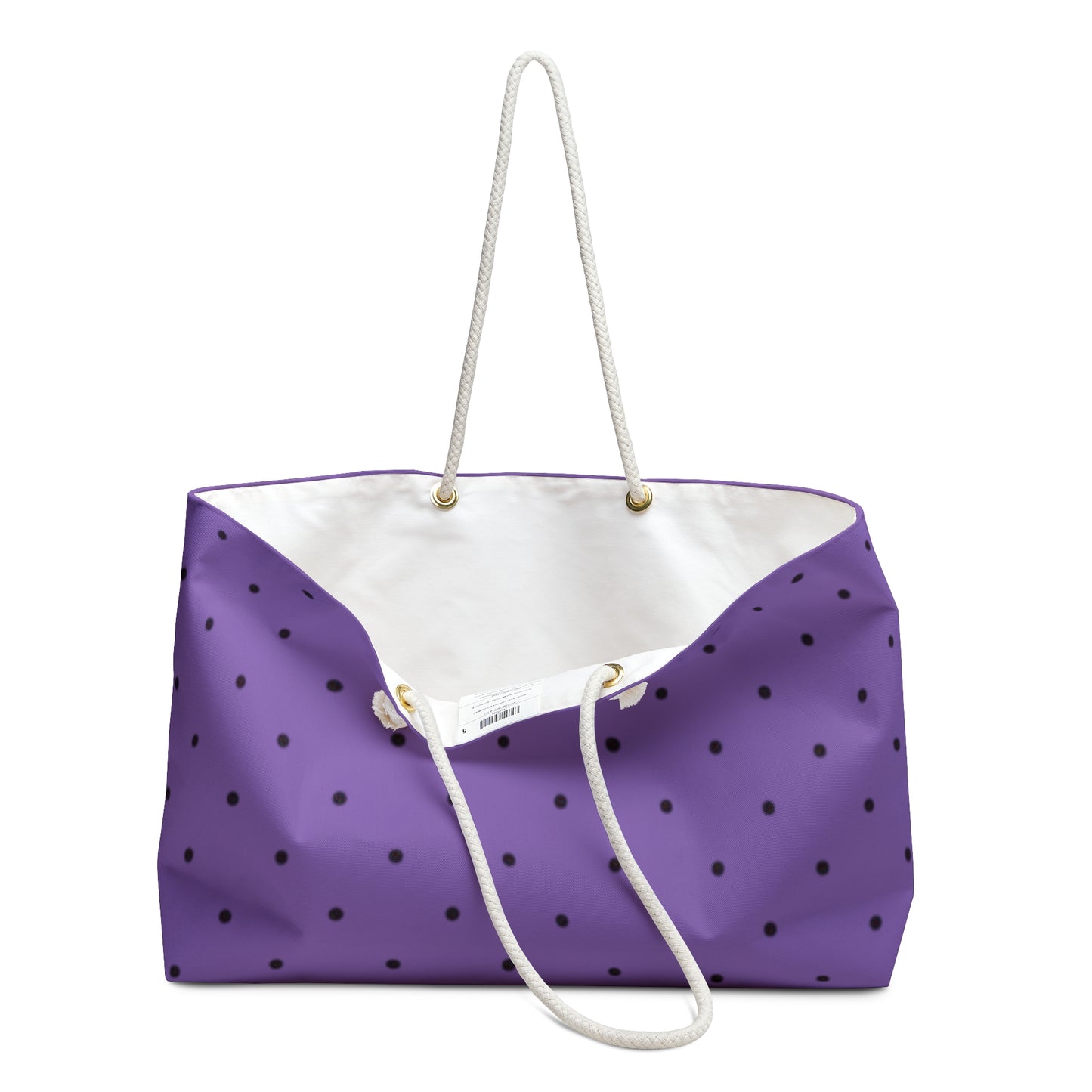 Mss Mia Purple Polka Dot Weekender