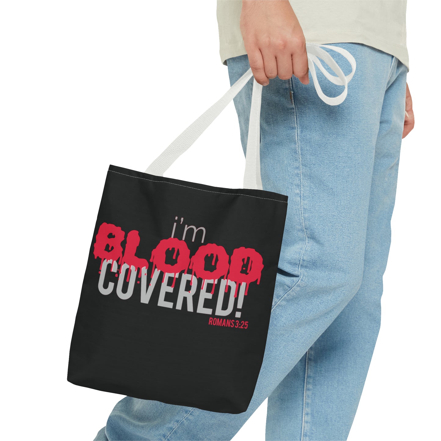 Collection B: “BLOOD Covered” Black Tote Bag