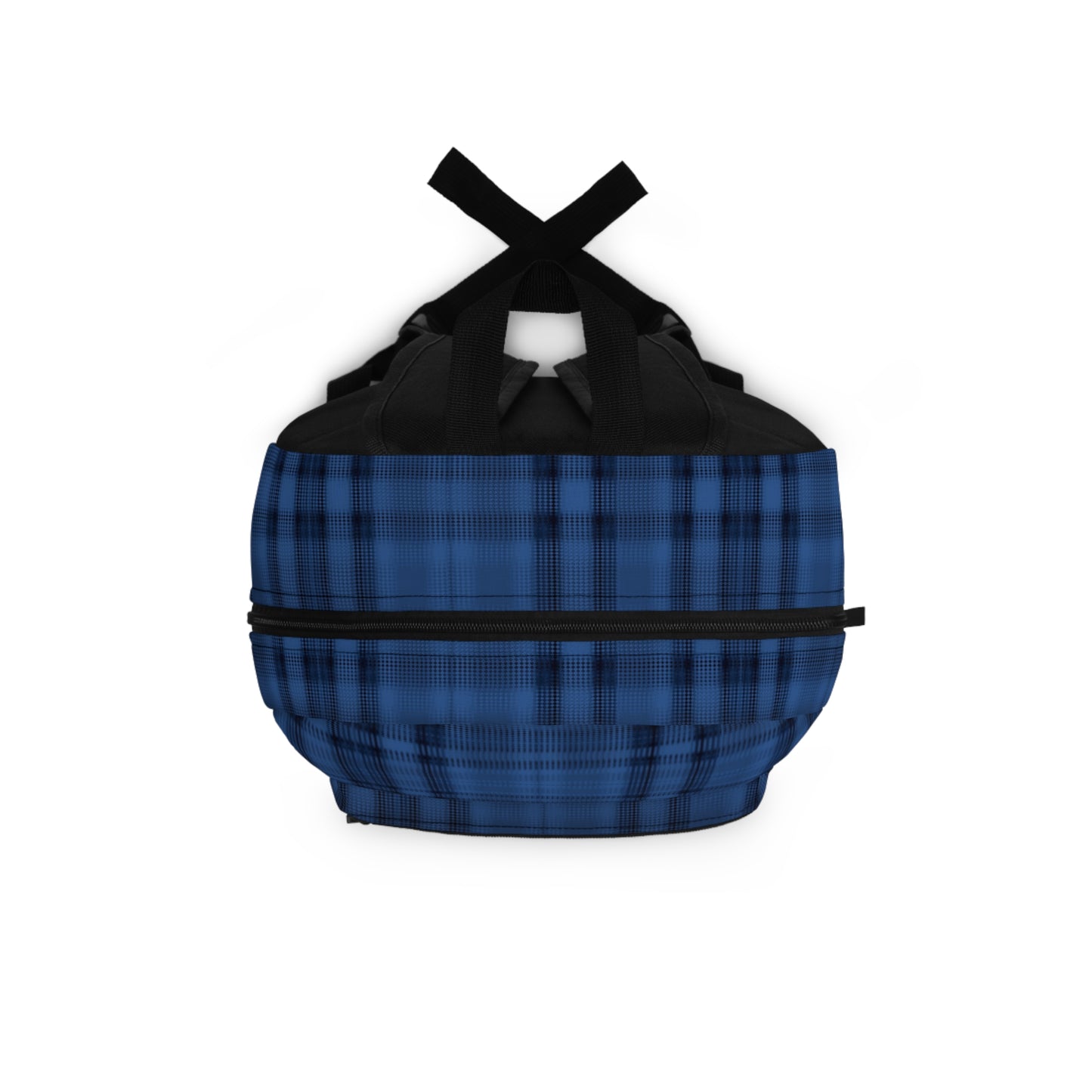 Mss Mia Dark Blue Plaid Backpack