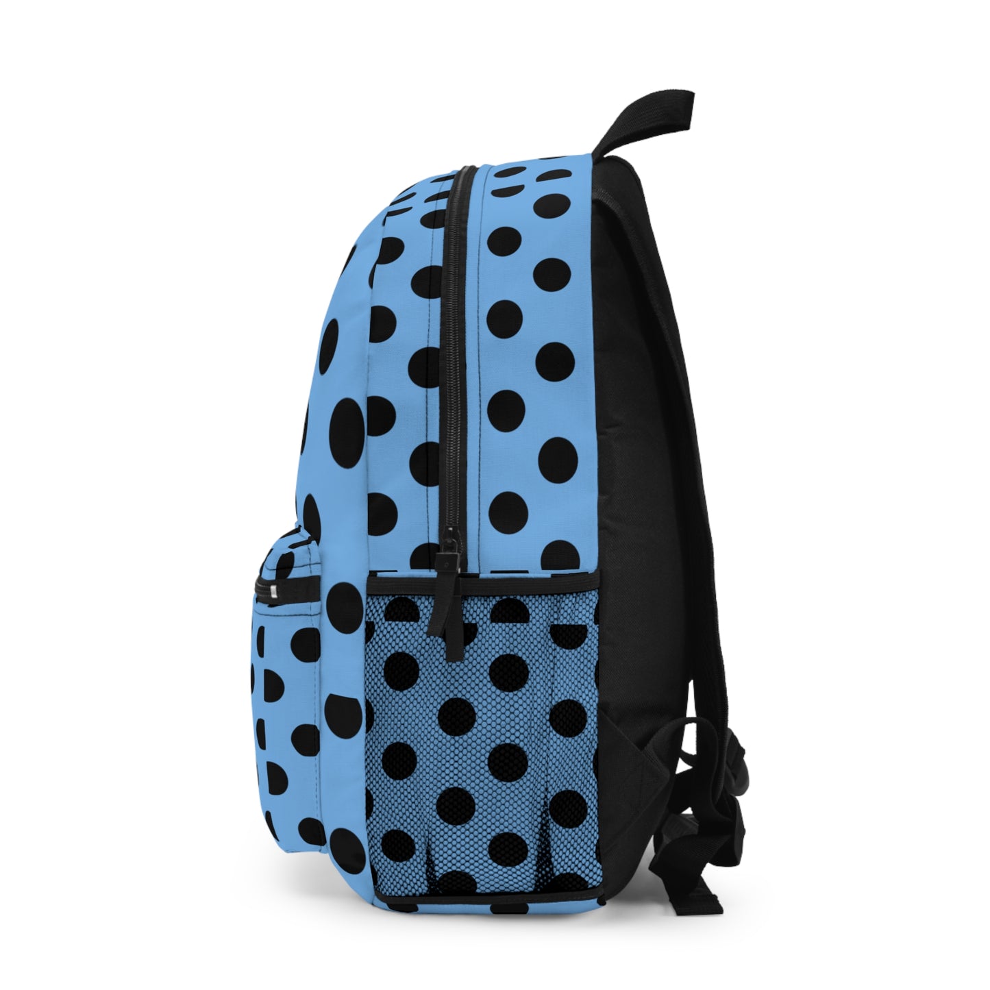 Mss Mia Light Blue W/Black Polka Backpack