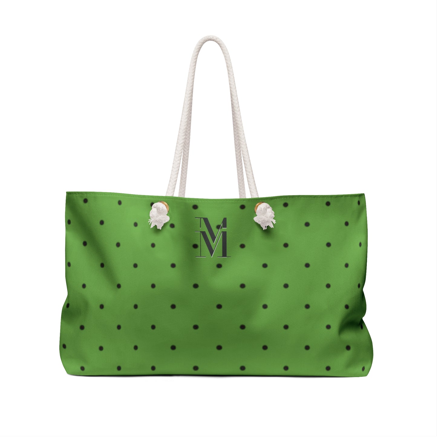 Mss Mia Light Green Polka Dot Weekender