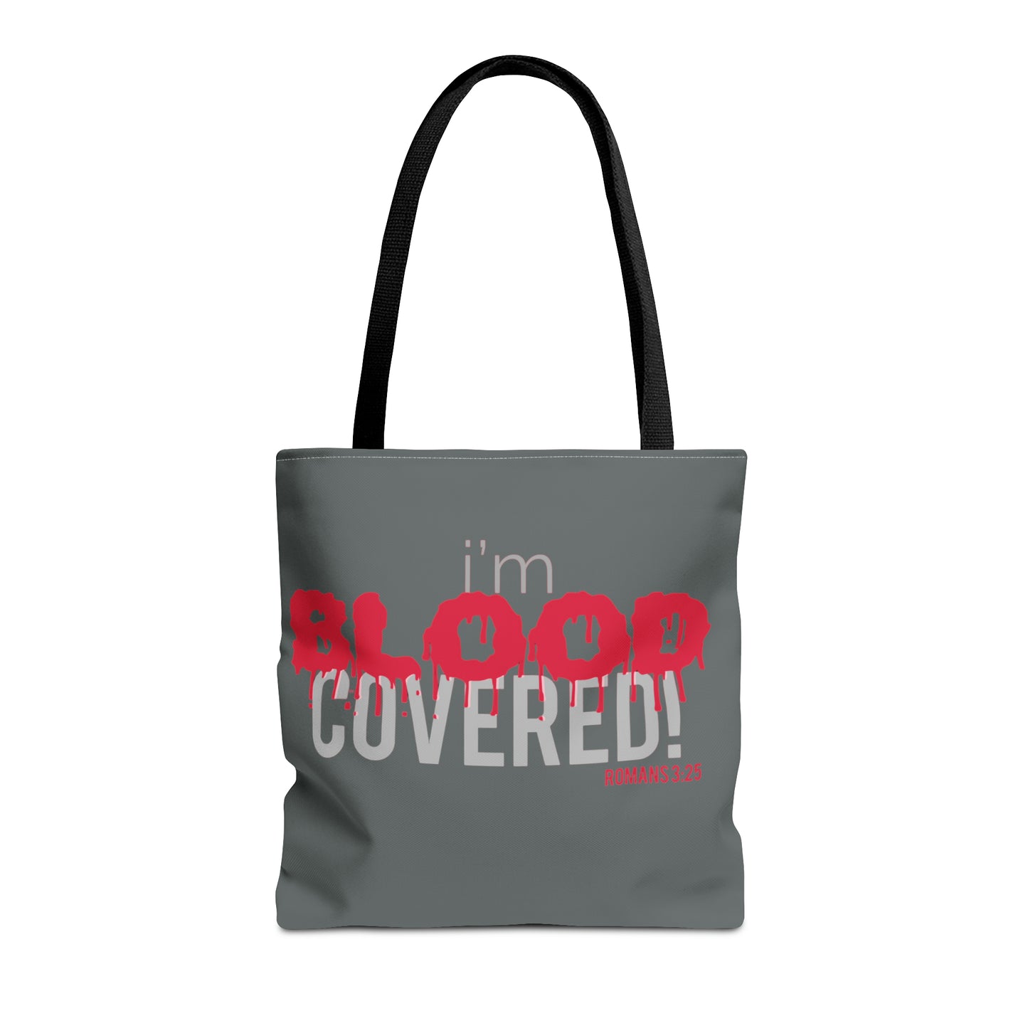 Collection B: “BLOOD Covered” Grey Tote Bag