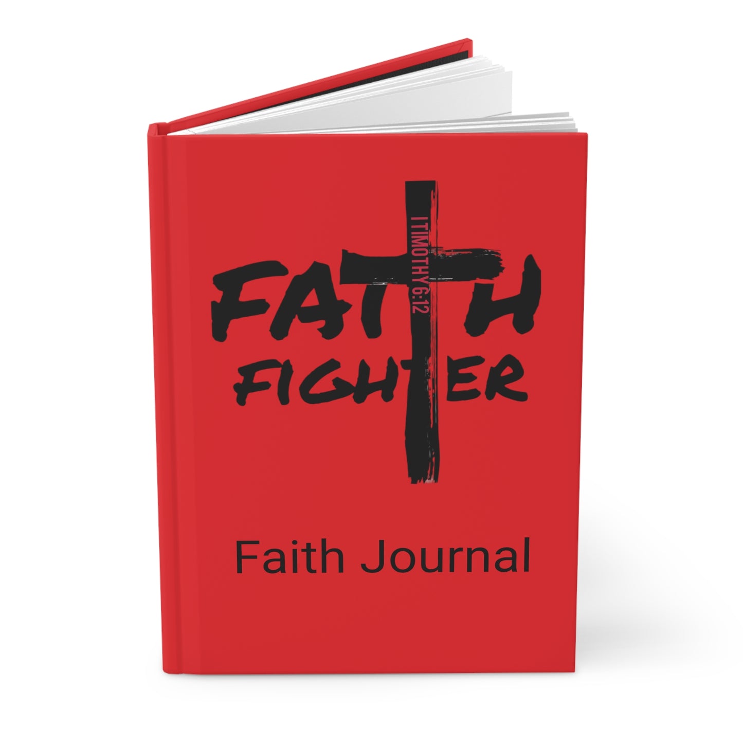 ”Faith Fighter” Red Matte  Journal