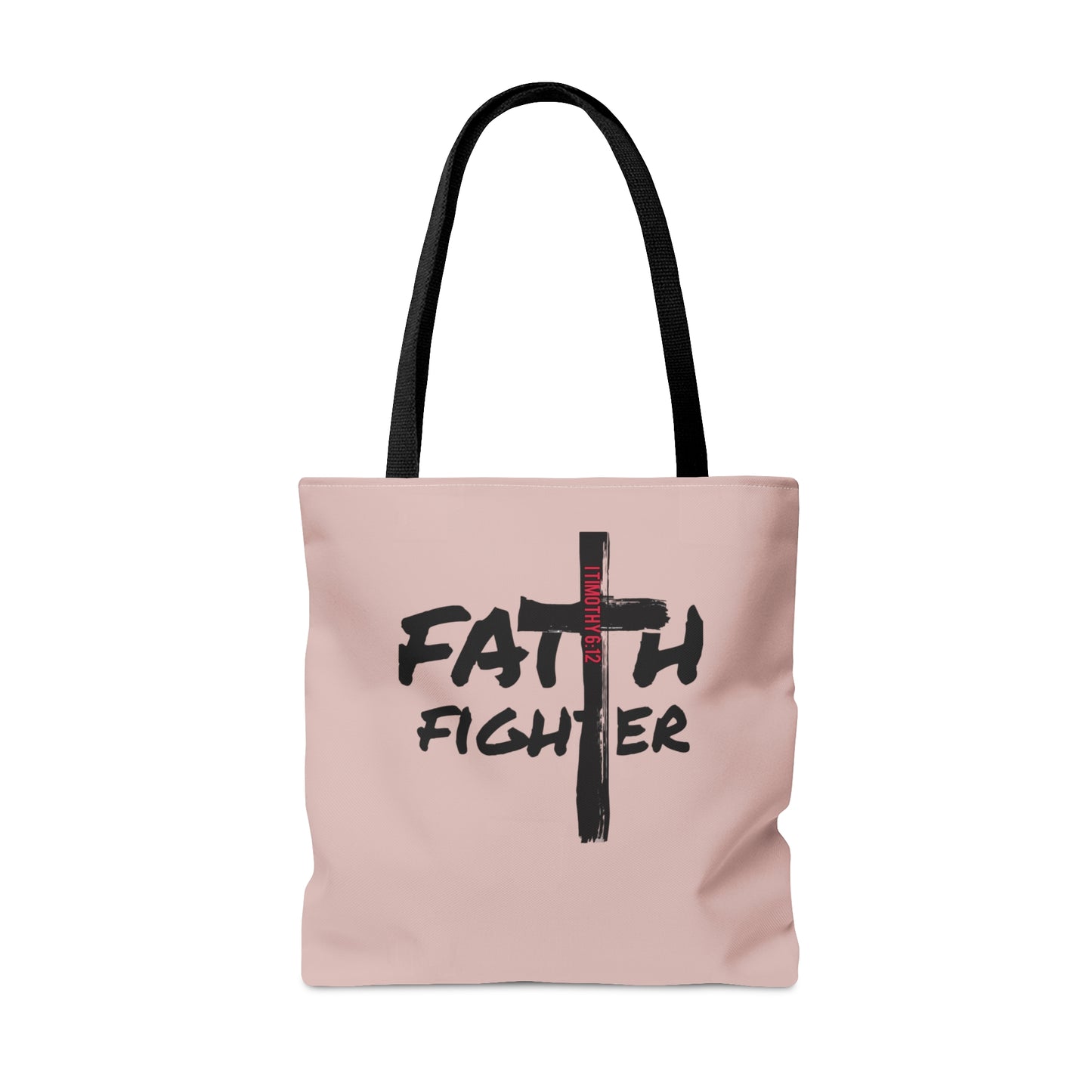 Collection A: “Faith Fighter” MM Pink Tote Bag