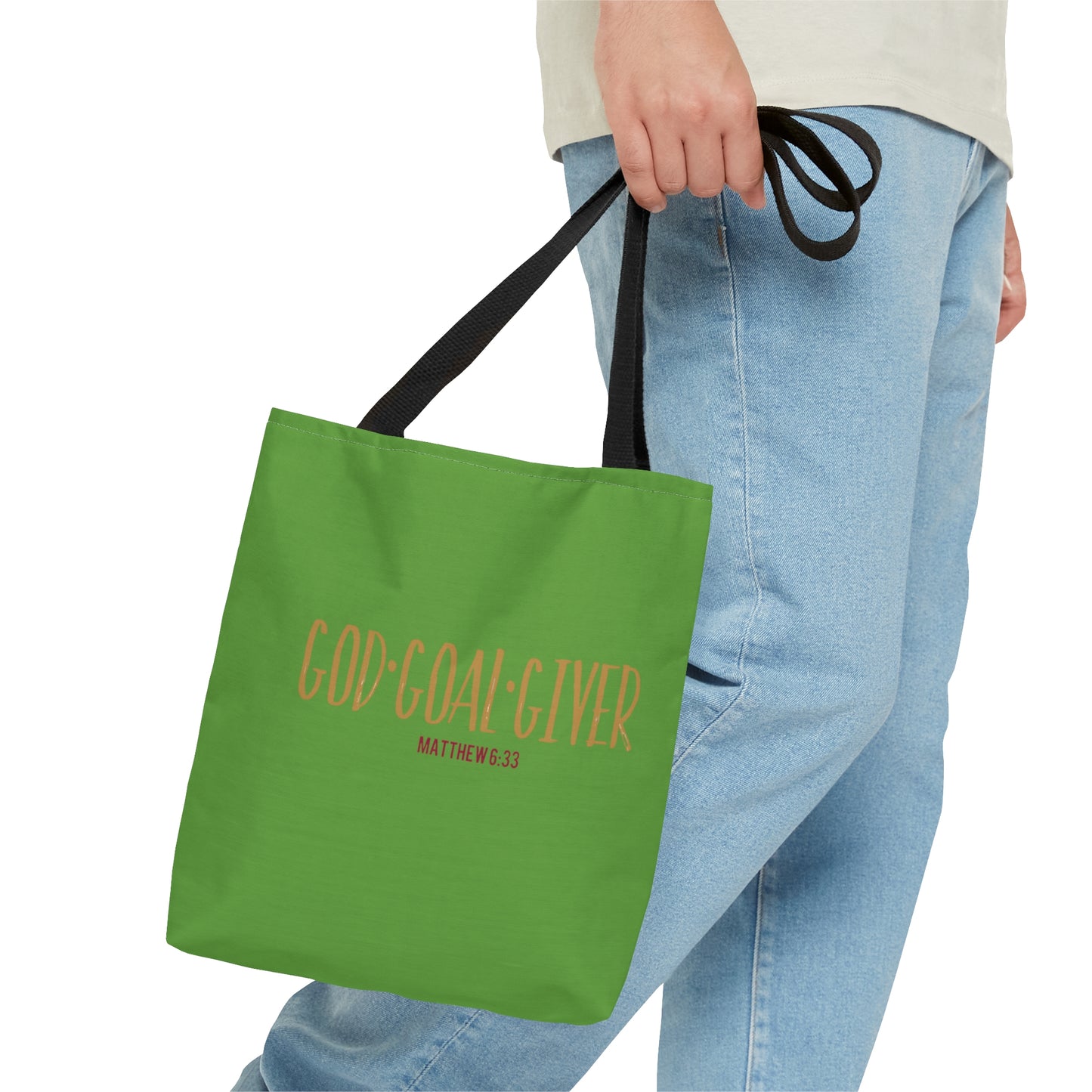 “Goal Giver” Light Green Tote Bag