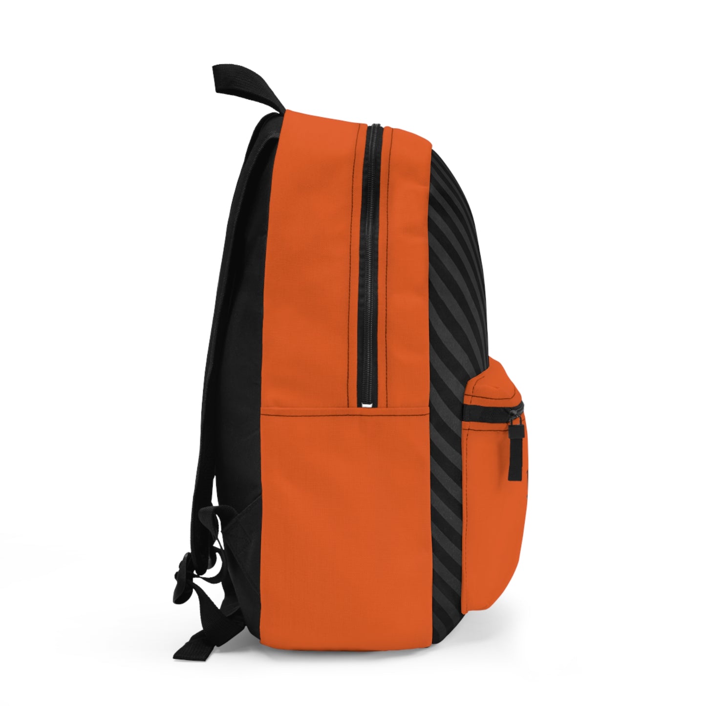 Mss Mia Orange w/Black Diagonal Stripe Backpack