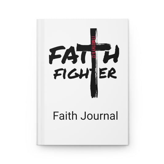 ”Faith Fighter” White Matte  Journal