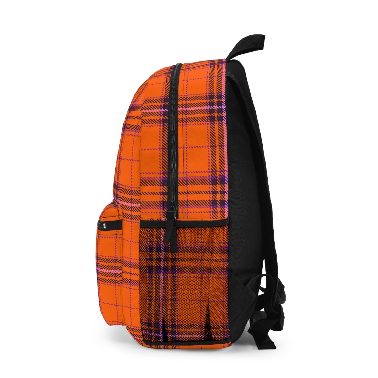 Mss Mia Orange Plaid Backpack