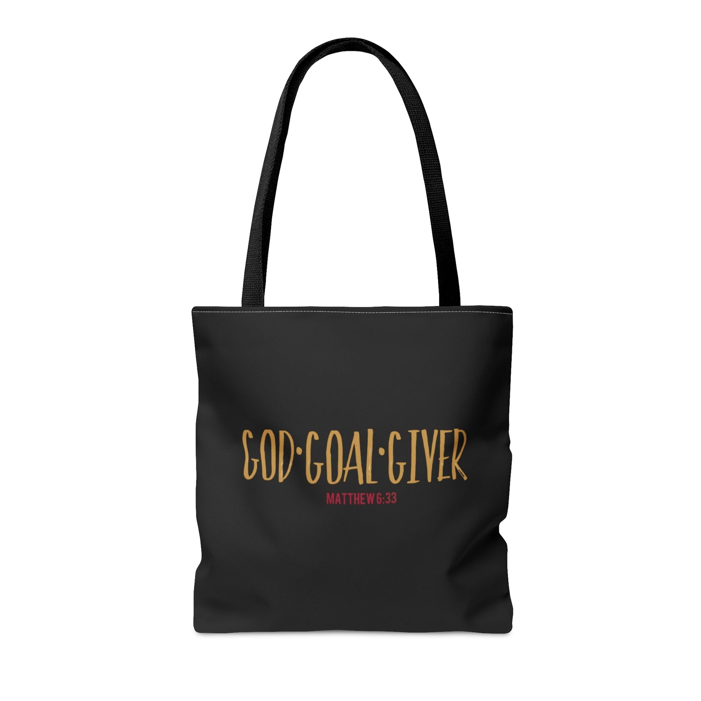 “Goal Giver” Black Tote Bag