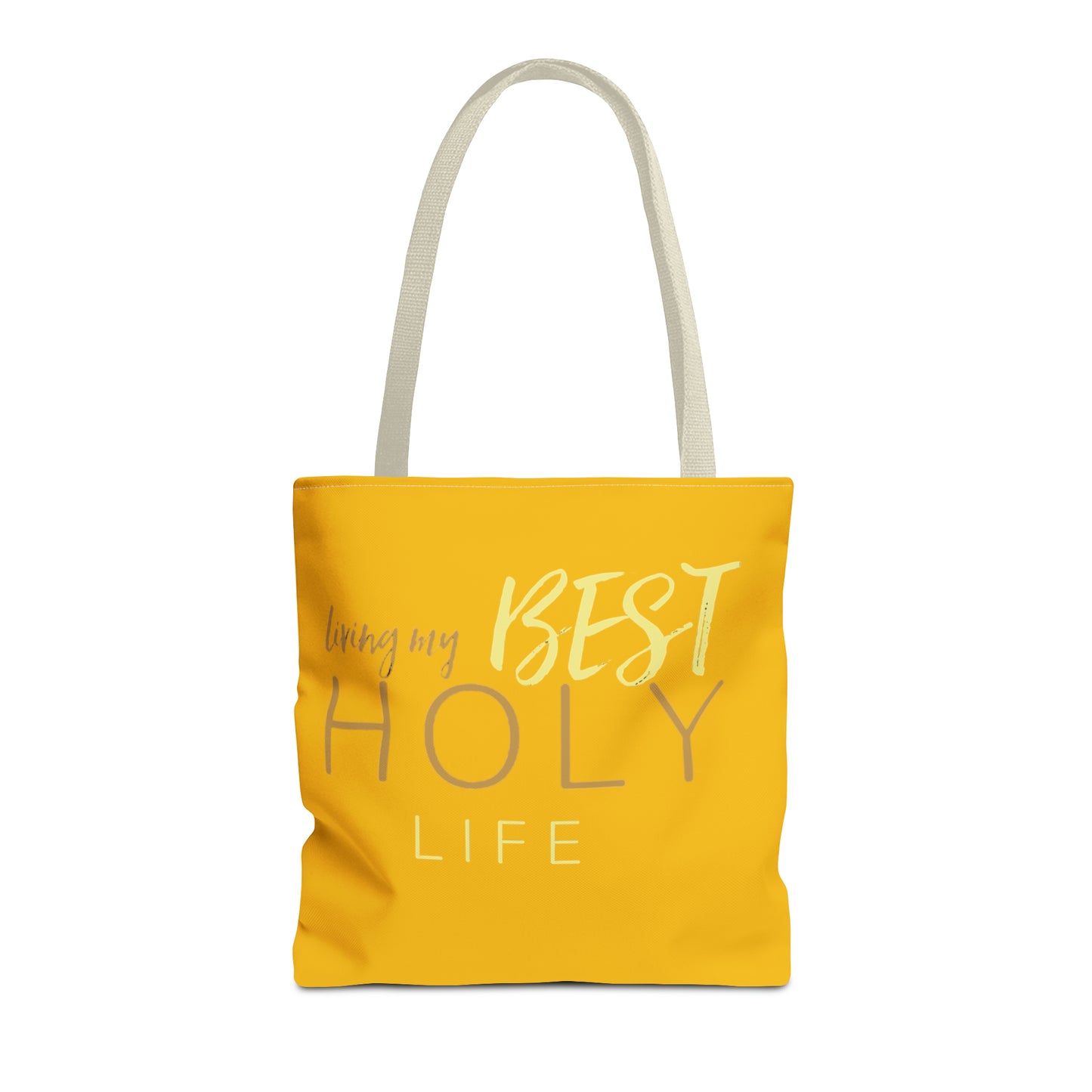 Collection A: “HOLYlife” Yellow Tote Bag