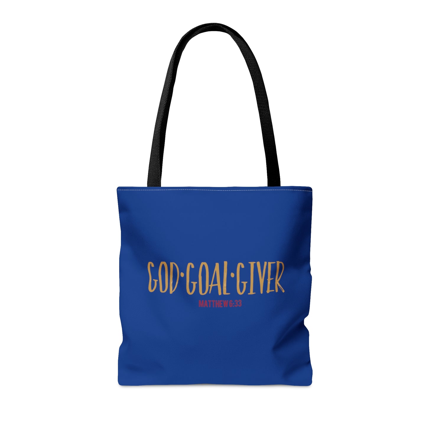 “Goal Giver” Dark Blue Tote Bag