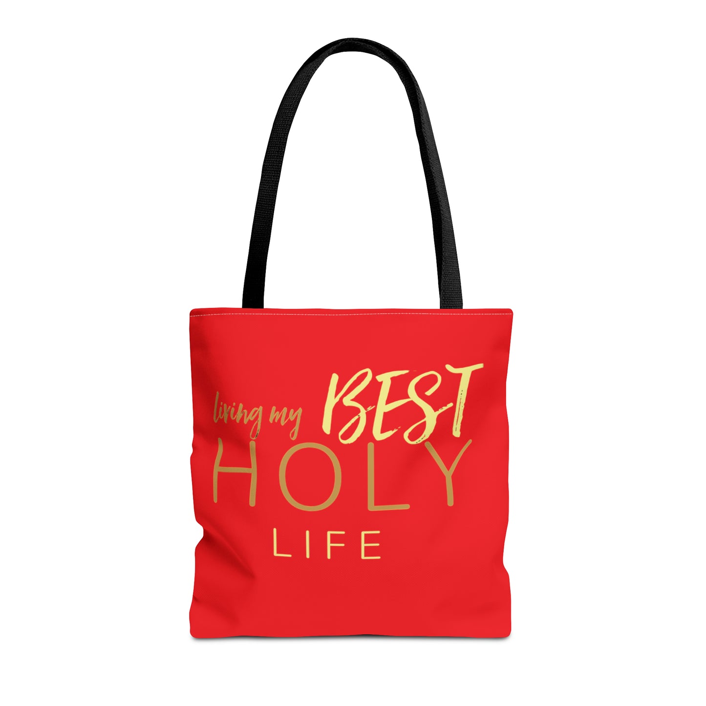 Collection A: “HOLYlife” Red Tote Bag