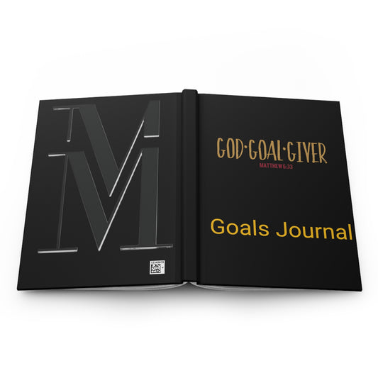 ”Goal Giver” Black Mss Mia Matte  Journal