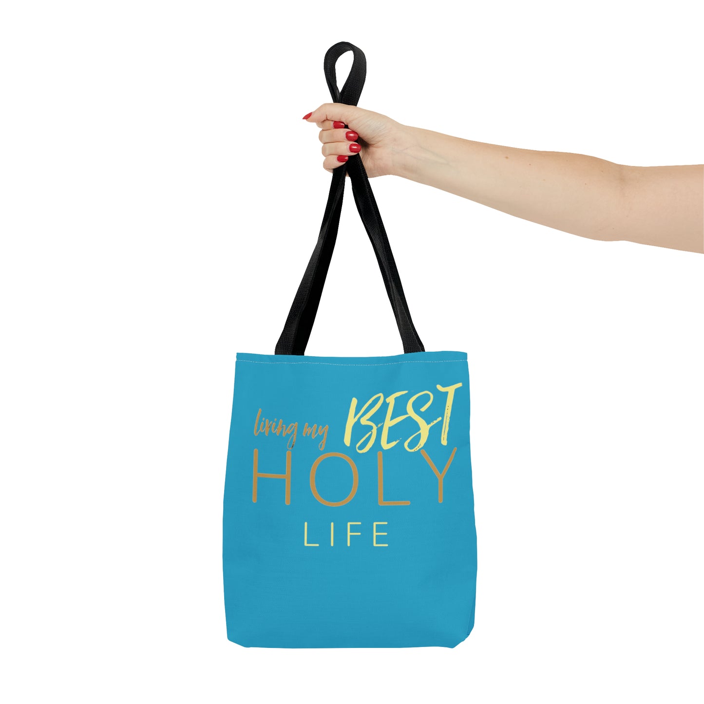 Collection A: “HOLYlife” Blue Tote Bag