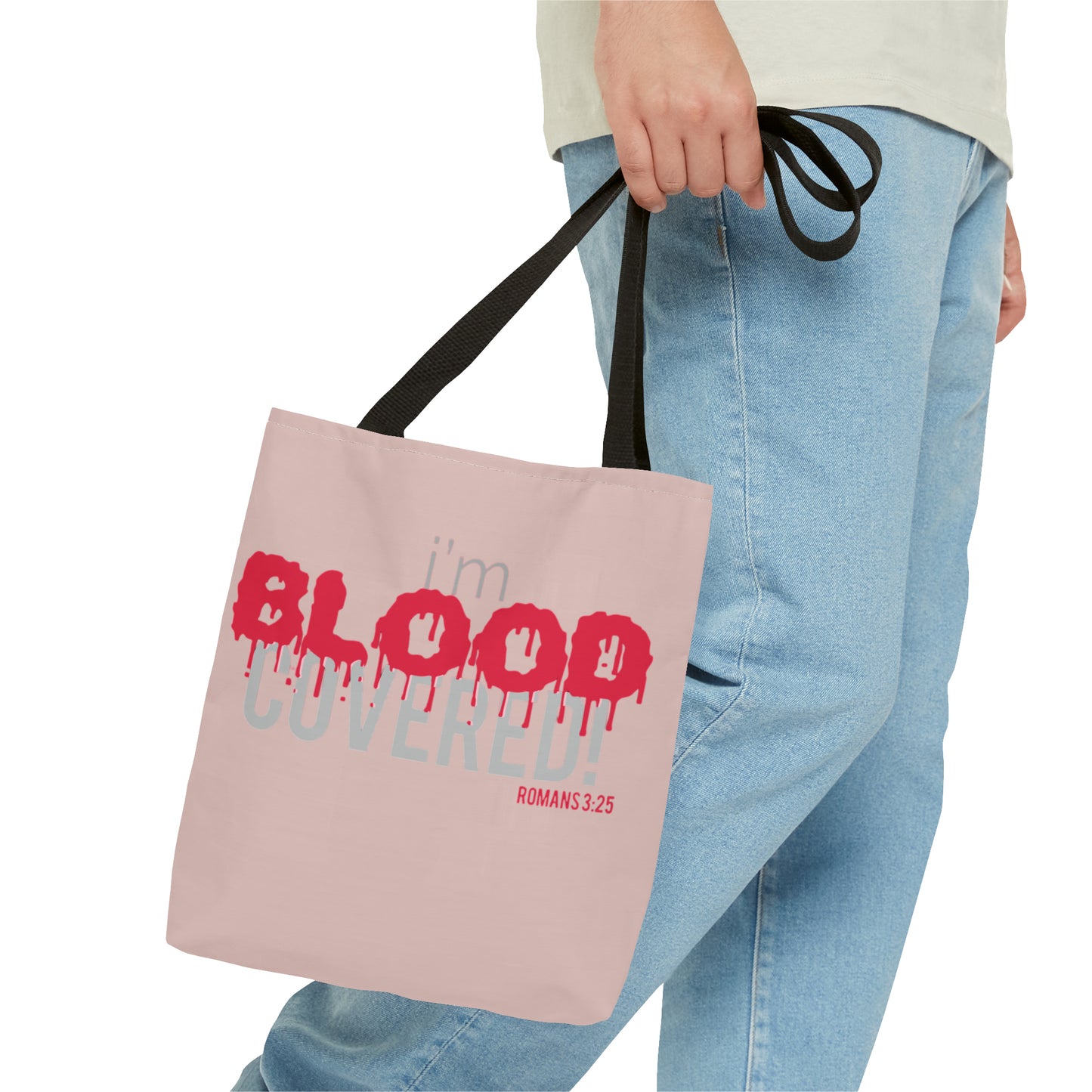 Collection B: “BLOOD Covered” Pink (MM) Tote Bag