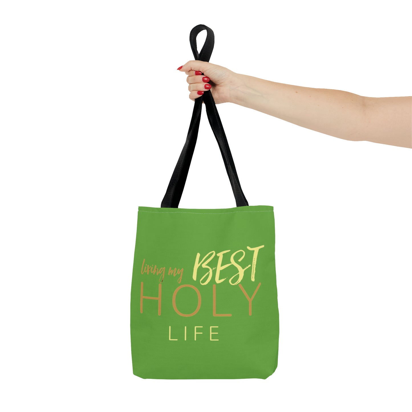 Collection A: “HOLYlife” Green Tote Bag