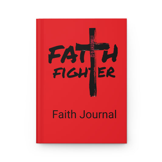 ”Faith Fighter” Red Matte  Journal