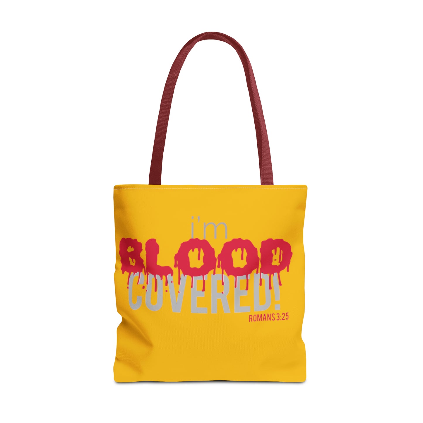 Collection B: “BLOOD Covered” Yellow Tote Bag